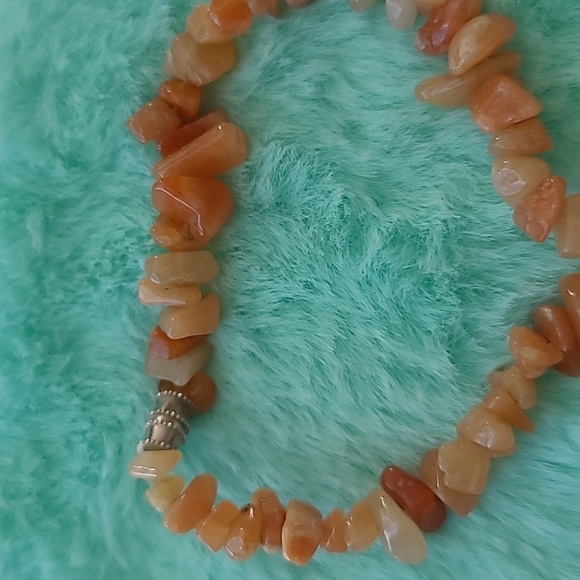 Orange adventurine necklace - Picture 2 of 3